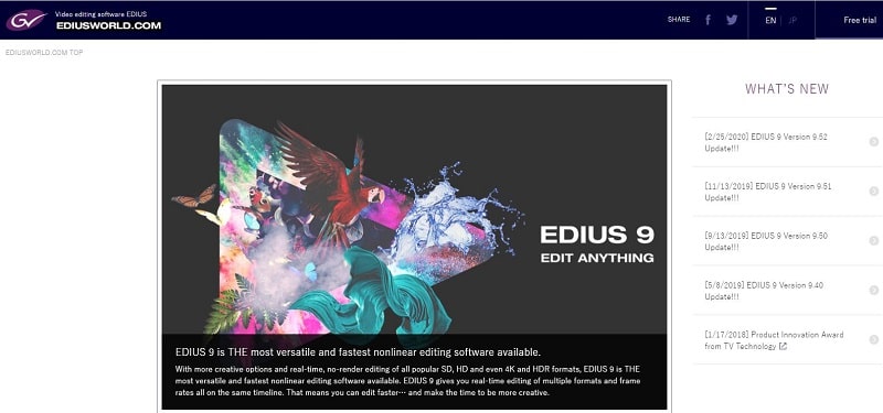 EDIUS video editor